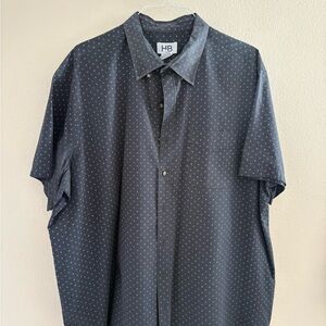 Men's 2x Black Patterned Shirt